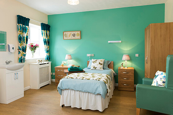 care home bedroom photography