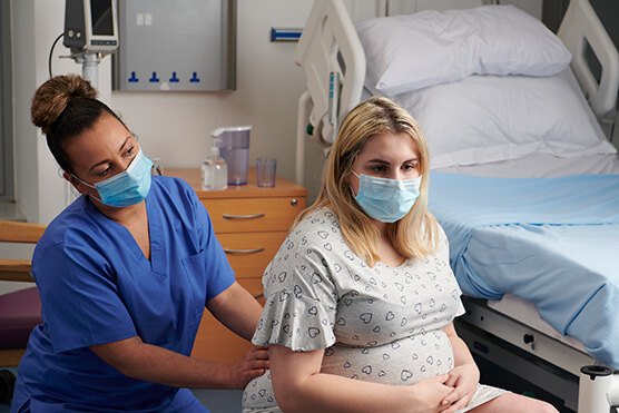 midewife with client photo